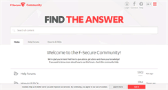 Desktop Screenshot of community.f-secure.com